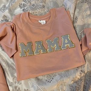Mama Chenille Patch Sweatshirt